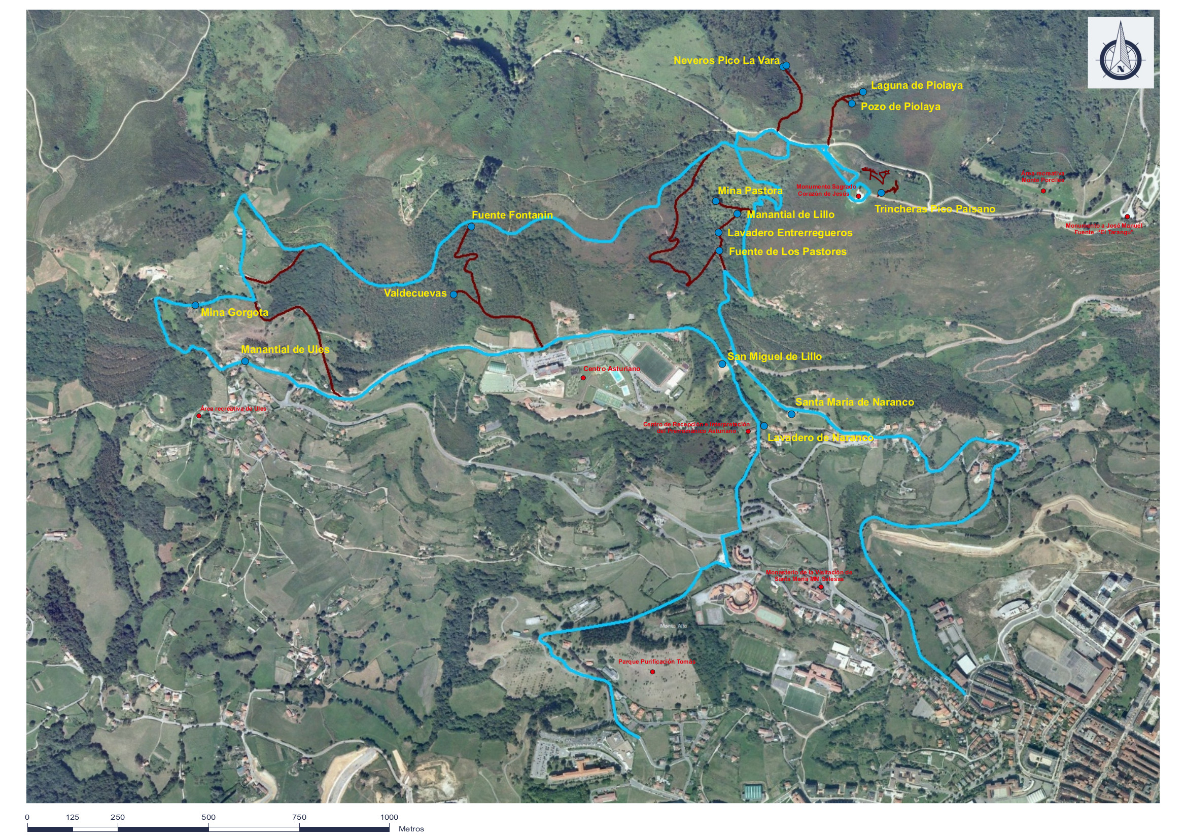 Mapa del Itinerario